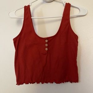 Burnt Orange Crop top Sz Medium